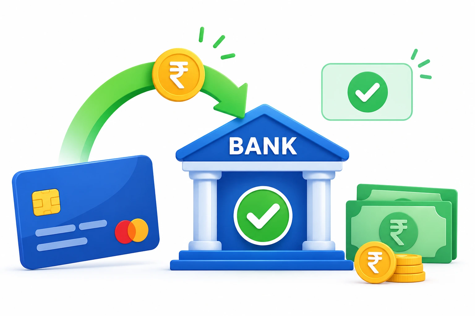 Bank refund illustration